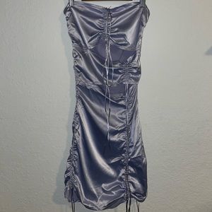 Showpo little blue satin dress